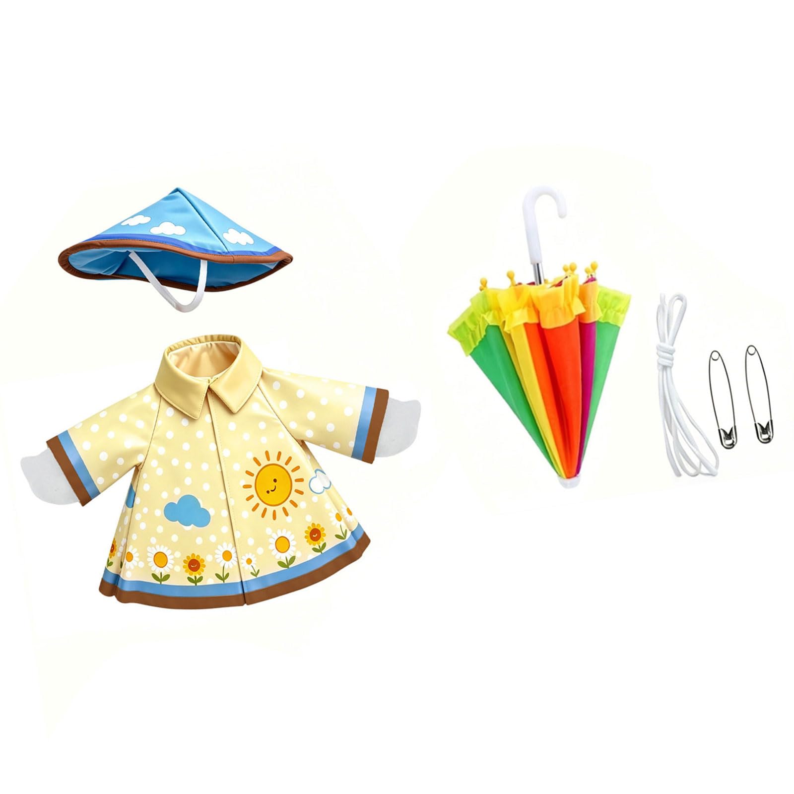 ZEPFJHE Festival Geese Figurine Clothing Waterproof Raincoat Swimming Float Sun Hat Swimwears for Garden Patios Yard Display Halloween Waterfowl Costume