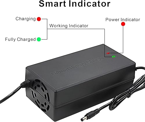 Miniatura 7 de Cargador de batería de iones de litio de 54.6 V 5 A, cargador de batería de múltiples enchufes 13S 48V (no aplicable a baterías de plomo-ácido)