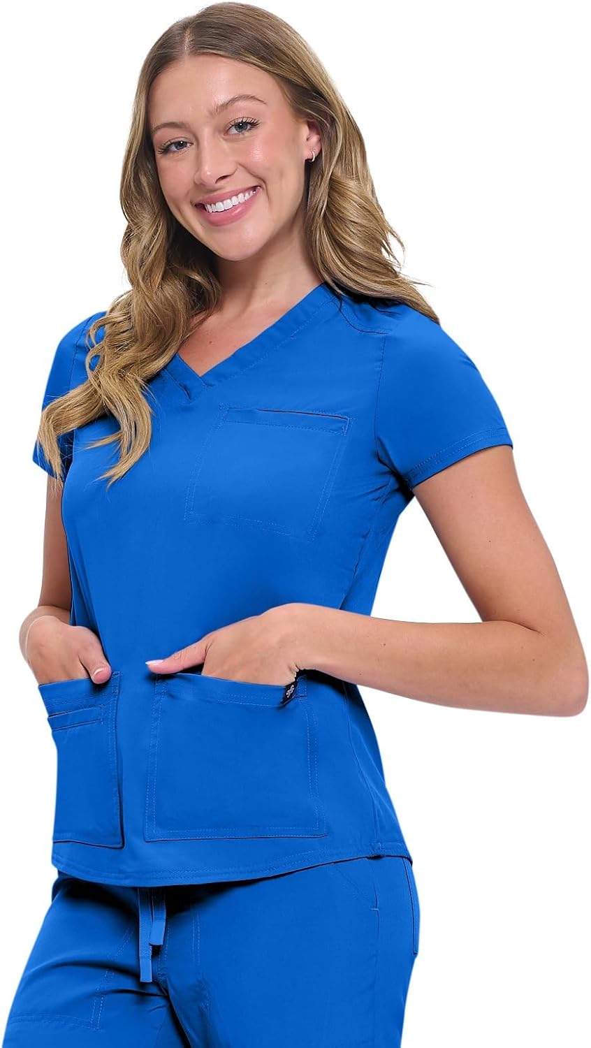 Natural Uniforms Womens 11 Pocket Cool Stretch Cargo Scrub Set with Regular and Petite Sizes - Image 5