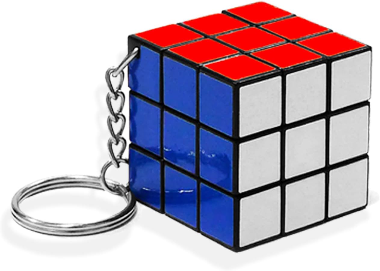 Puzzle Cube Keychain Pack - Mini Magic Cube Puzzle Keychain Souvenirs for Men, Women | Puzzle Fidget Cube Keyring