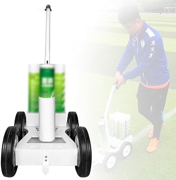 Wheel Transfer Line Marking Machine,Multifunction Athletic Field Marking Machine, 4 Wheel applicator, Paint Line Striping Equipment, Road Factory Workshop Scribing Machine