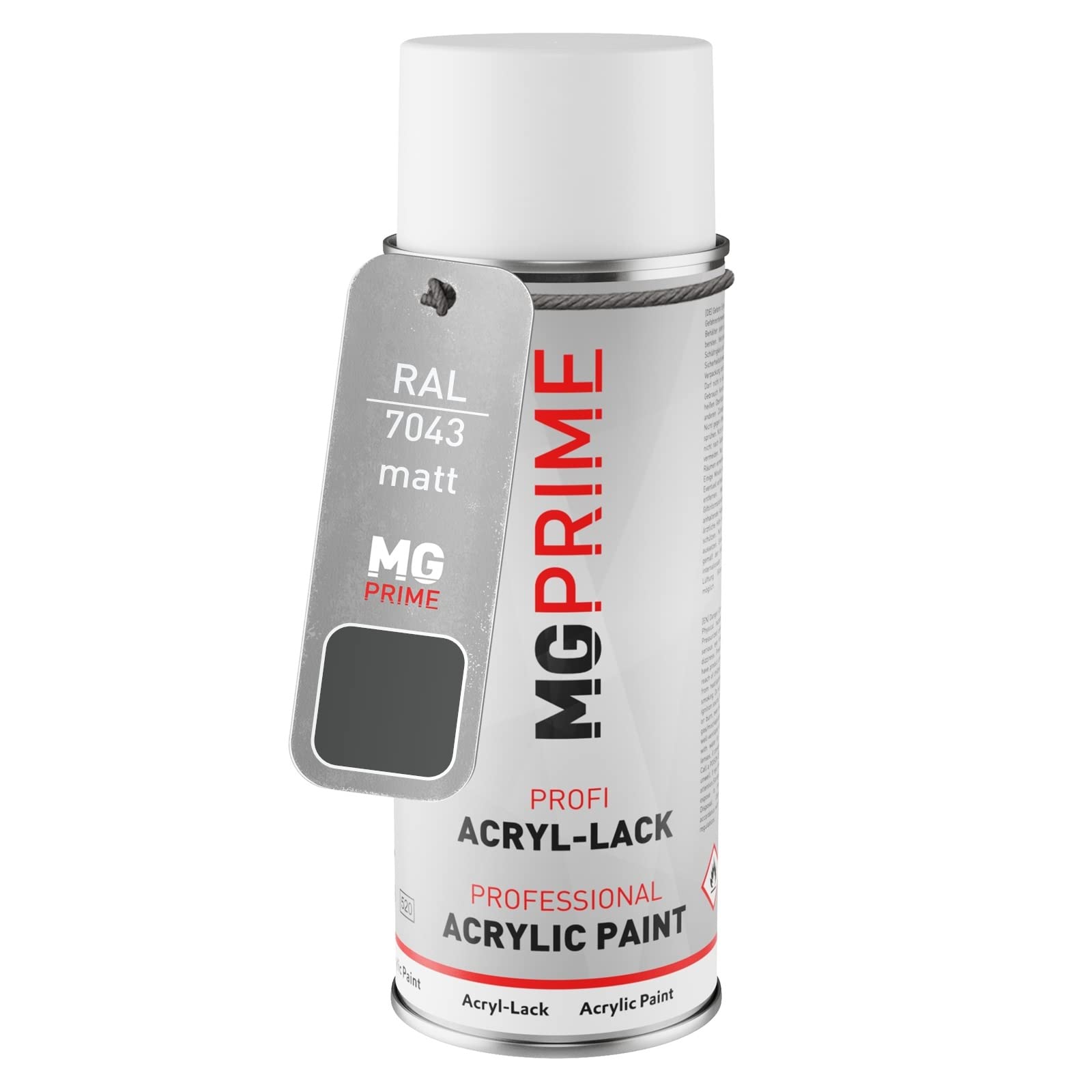MG PRIME RAL 7043 Traffic grey B/Verkehrsgrau B Spray can 400 ml mat quick-drying