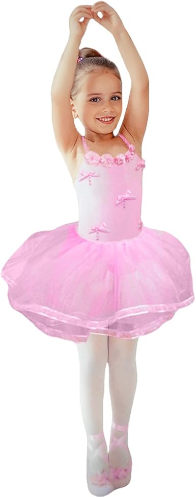 Z-Kids Little Girls Justaucorps Ballet Robe De Danse Plissé Tutu Tulle Jupe  Pour Petite Fille (2-3 Ans, Rose 2) : Amazon.fr: Vêtements