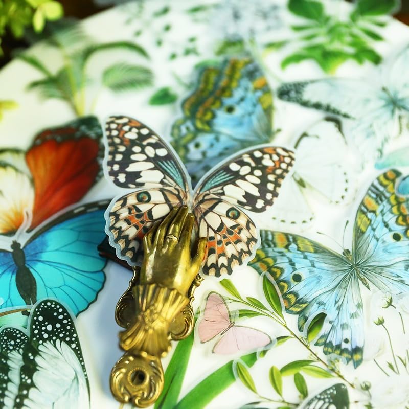 Articles de journal plantes tropicales en autocollants vintage translucides - 6