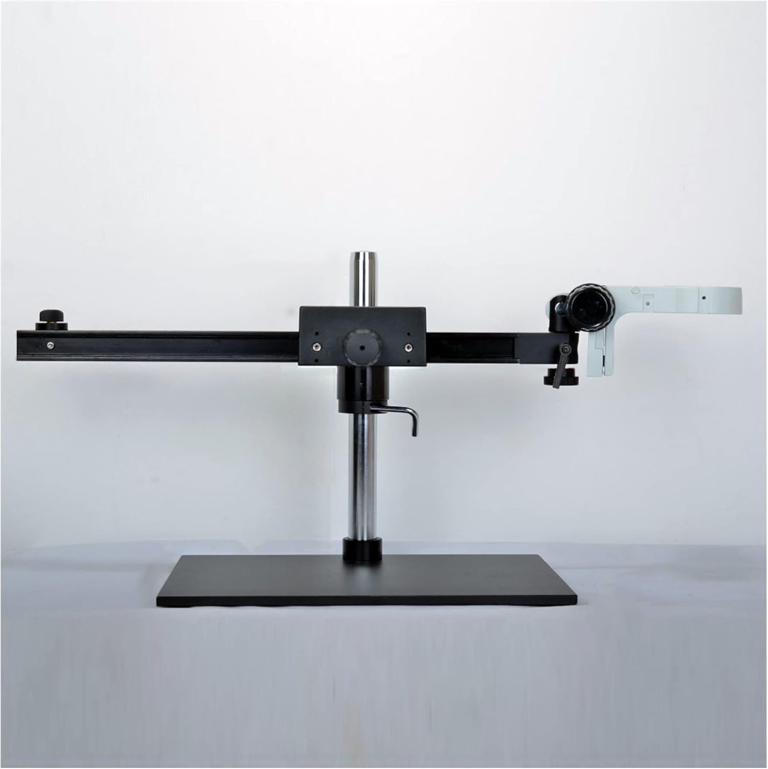 Microscope Accessories Kit 76mm Ring Holder Big Size Heavy Duty Adjustable Boom Large Stereo Arm Table Stand for Lab Industry Microscope Camera Microscope Slides