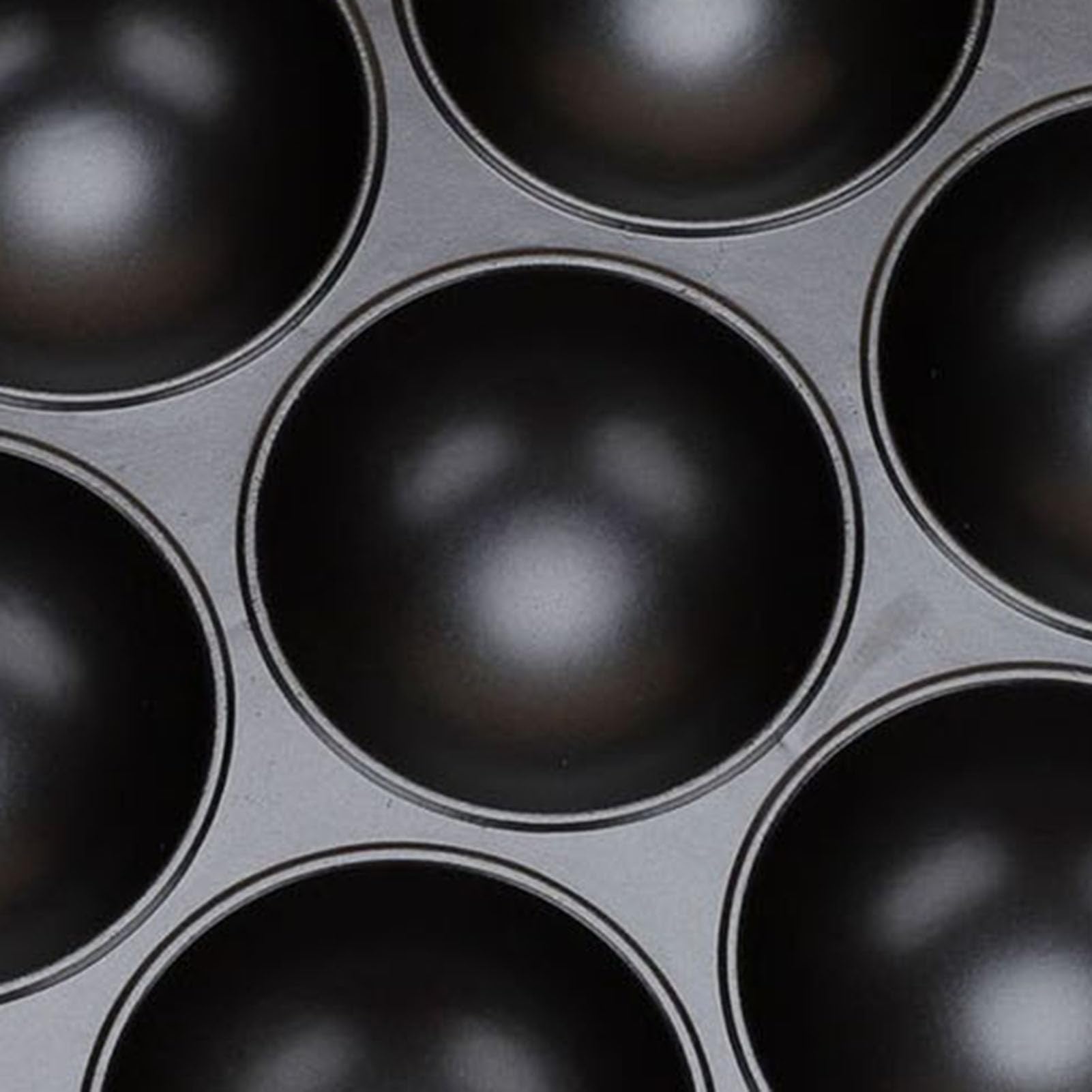 7/12/19-Loch-Backform, runde Form für Cake-Pop-Takoyaki- und Eier-Pfannkuchen, Aluminium, Takoyaki-Pfanne, leicht zu lösen, schnelle Reinigung, vielseitiges Küchen-Backwerkzeug, 19.