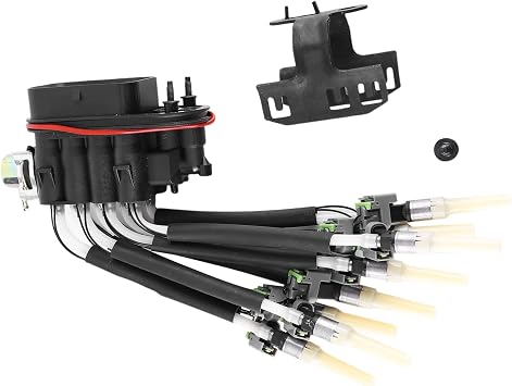 FJ504 Fuel Injector 8 Cylinder Fuel Spider Injector with Bracket Compatible with GM Chevy Pickup Truck 5.0L 5.7L V8 Replaces 25340347 93441235 17114163 89060440 93441235 2173029 4G1888