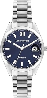 ساعة انالوج بمينا أزرق داكن للنساء من لي كوبر - LC07827.390