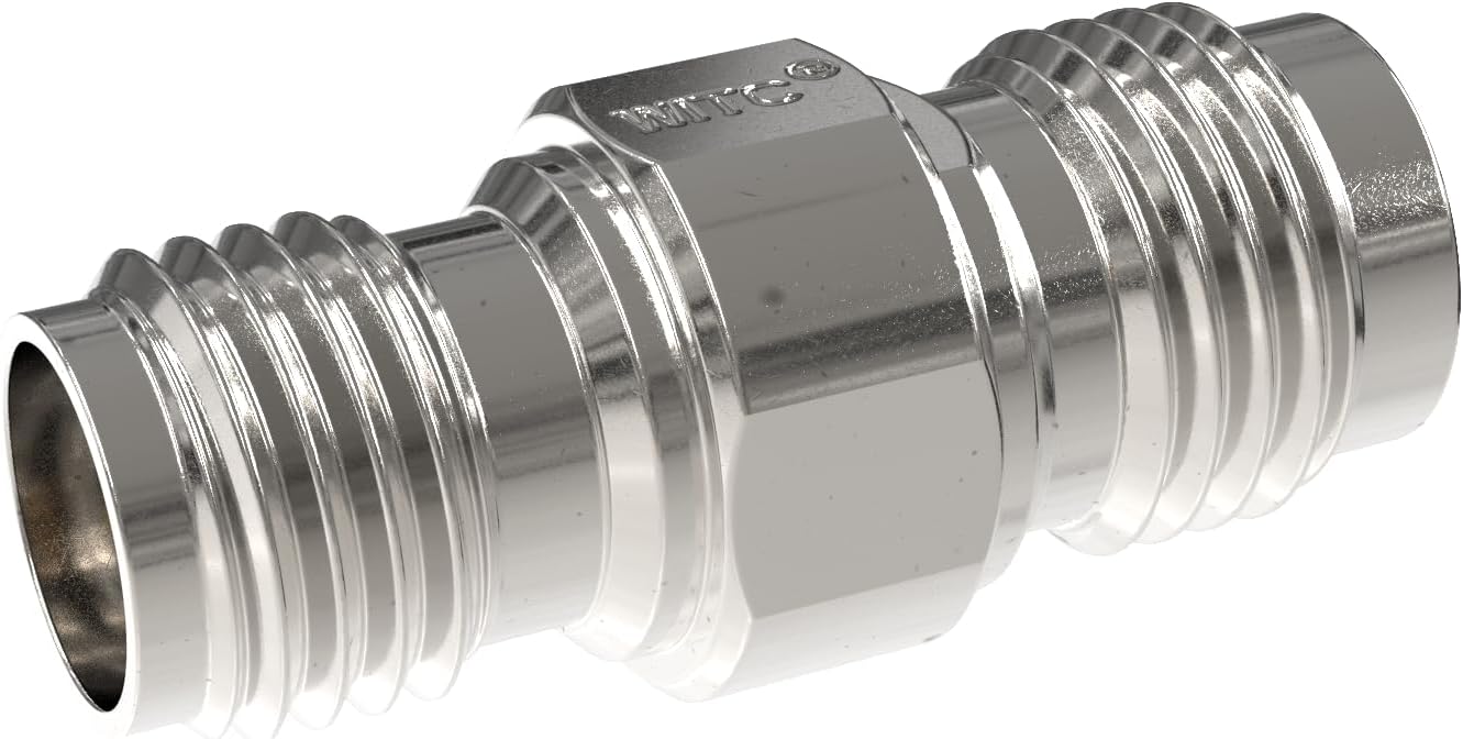 WITC RF Coax Adapter Precision 2.4 mm Female to 2.92 mm Female 40 GHz High Frequency Coaxial Adapter 50 Ohm Stainless Steel VSWR 1.20 for RF Equipment Coaxial Cable Wireless LAN Radio Devices