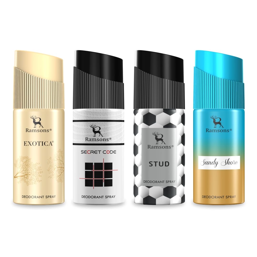 Ramsons Scent Series Deodorant Body Spray Pack of 4-40ml Each | Exotica, Secret Code, Stud & Sandy Shore Deodorant Spray Combo | Women Deodorant Body-image-41