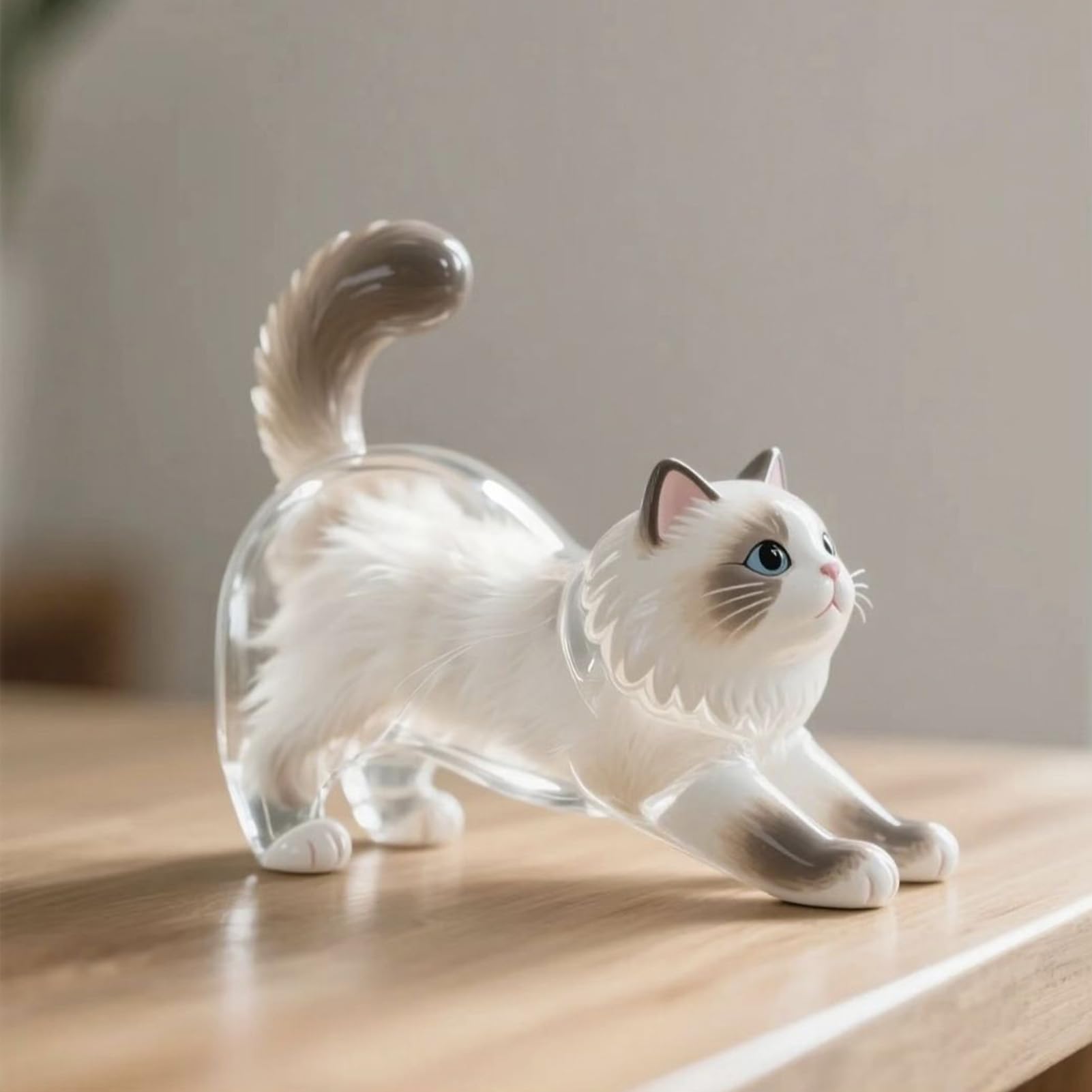 Llaveros de gato, botella de almacenamiento de transparente de acrílico, recuerdo conmemorativo de de mascotas, colgante conmemorativo de mascotas, llaveros coleccionistas de pelos de gato