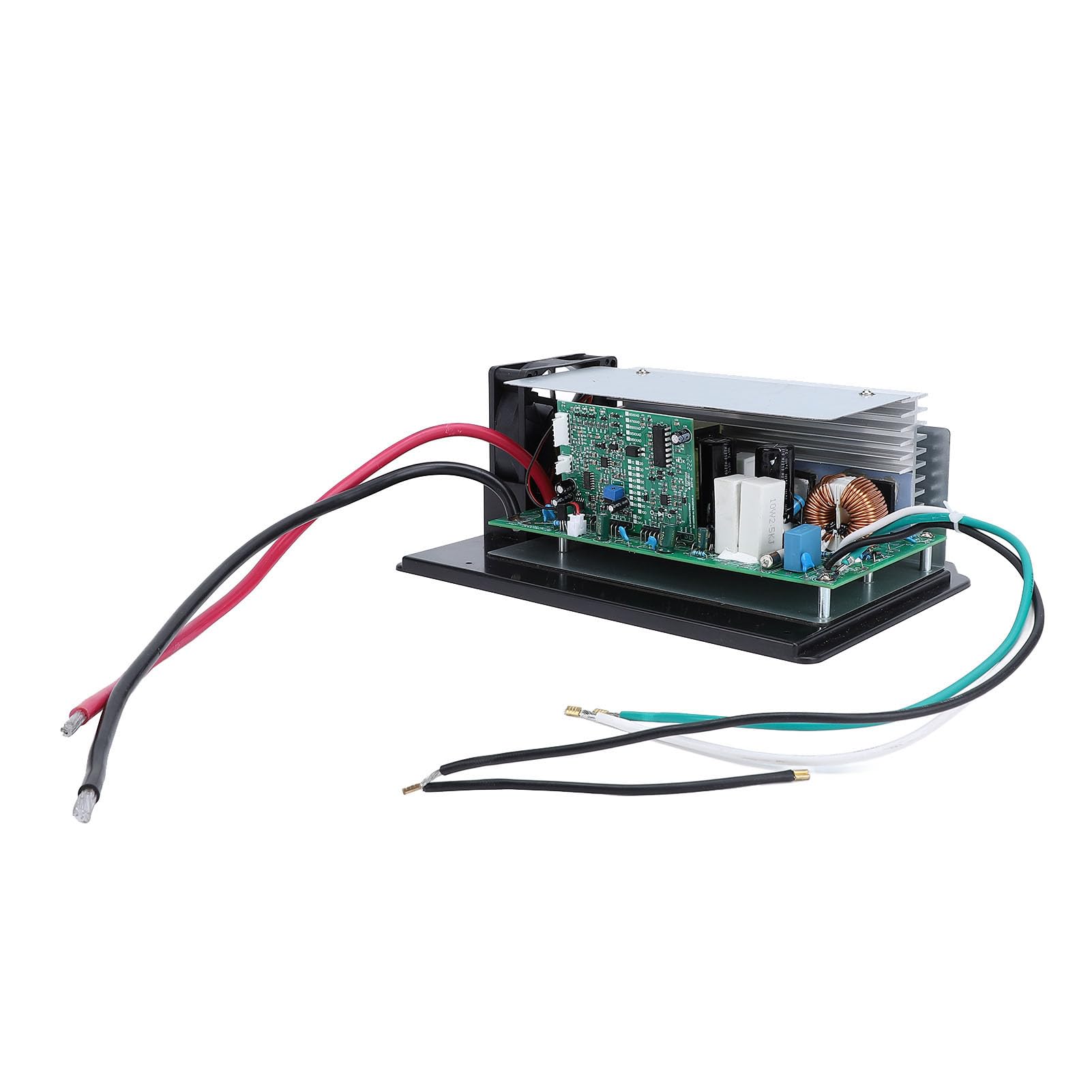 Convertidor RV Convertidor de Potencia de 55 Amperios Metal Plástico 12 V Carga Inteligente Multietapa Detección Automática de Batería Ventilador de Temperatura para Baterías de Litio RV WF