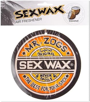 Mr Zogs Sex Wax Sexwax Large 5.5" Air Freshener, Coconut