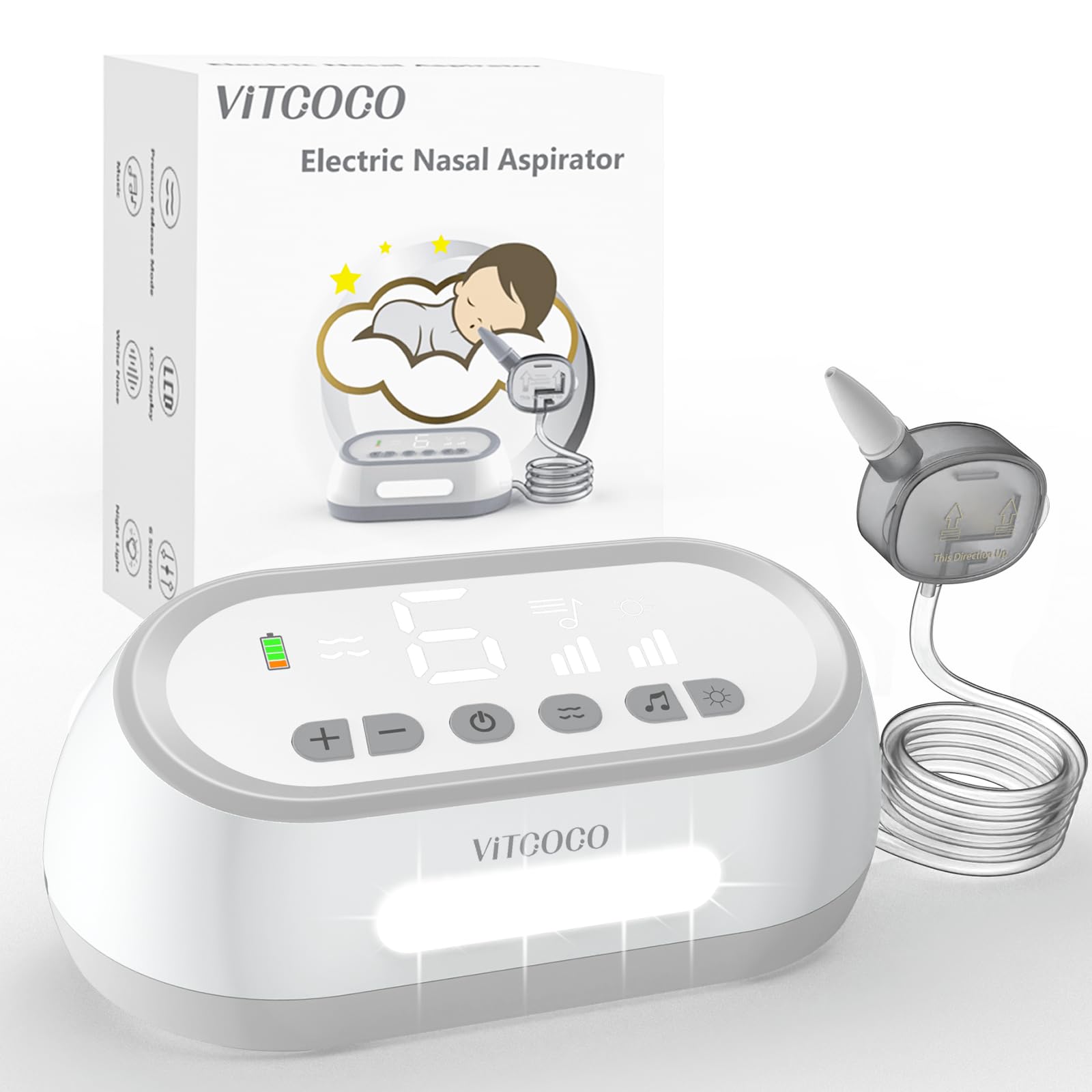 Aspirador nasal Baby Extra cabezales de silicona médica segura reutilizable