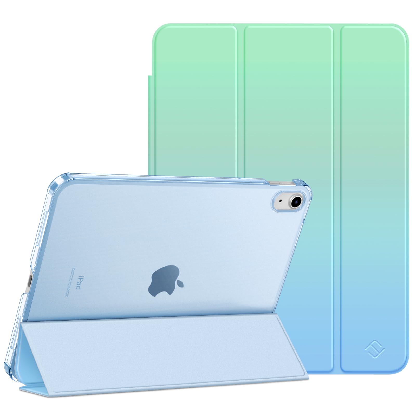 Fintie Hülle für iPad 11. Generation 2025 11 Zoll (A16), iPad 10. Generation 10.9 Zoll 2022 - Ultradünn Schutzhülle mit transparenter Rückseite Abdeckung Case Cover, Auto Schlaf/Wach, Meeres Ombre