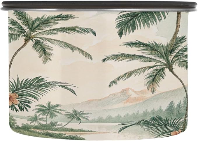 Kigai Palm Tree Coffee Container con Tapa Airtight 30 oz Acero Inoxidable miniatura 9