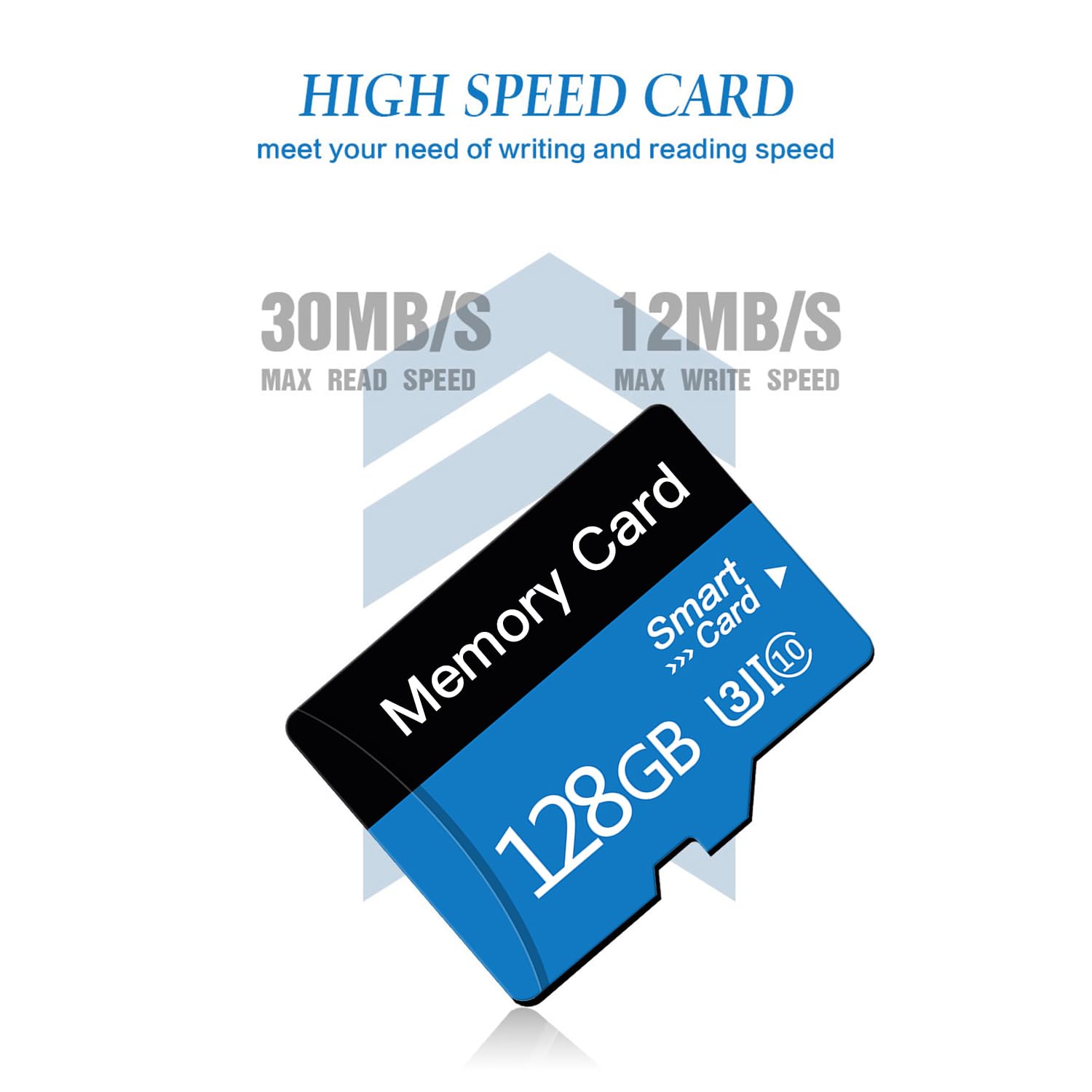 2er-Pack 128GB MicroSD Speicherkarte Class 10 UHS-I U1 A1 mit Adapter