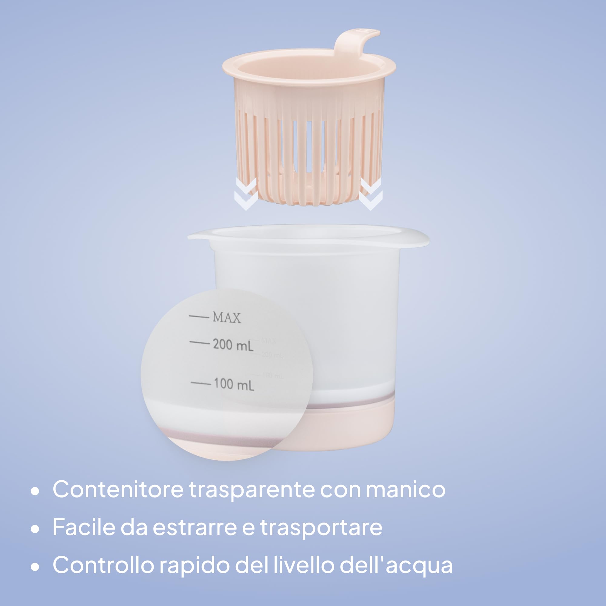 Lionelo Thermup 4.0 Scaldabiberon Neonato e Scaldapappa 6 in 1, Riscaldamento Rapido, Sterilizzazione, Scongelamento, Mantenimento Temperatura, Contenitore Rimovibile, Spegnimento Auto, 400 W