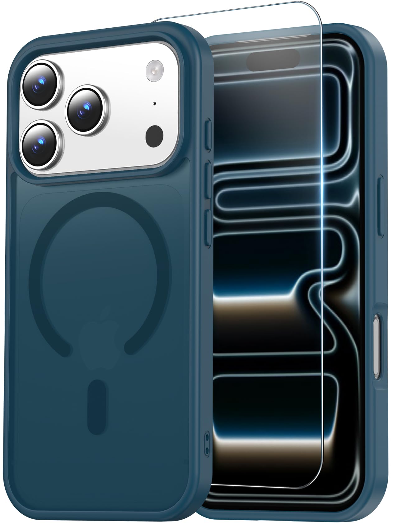 Temdan for iPhone 18 Pro Max Case/iPhone 17 Pro Max Case, Dark Blue