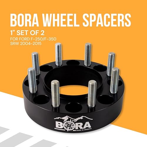 Miniatura 3 de Bora - Espaciadores de rueda para Ford F-250  F-350 SRW 2004-2015  Espaciador de rueda centrado en cubo de 8 x 170  orificio central de 4.917 in