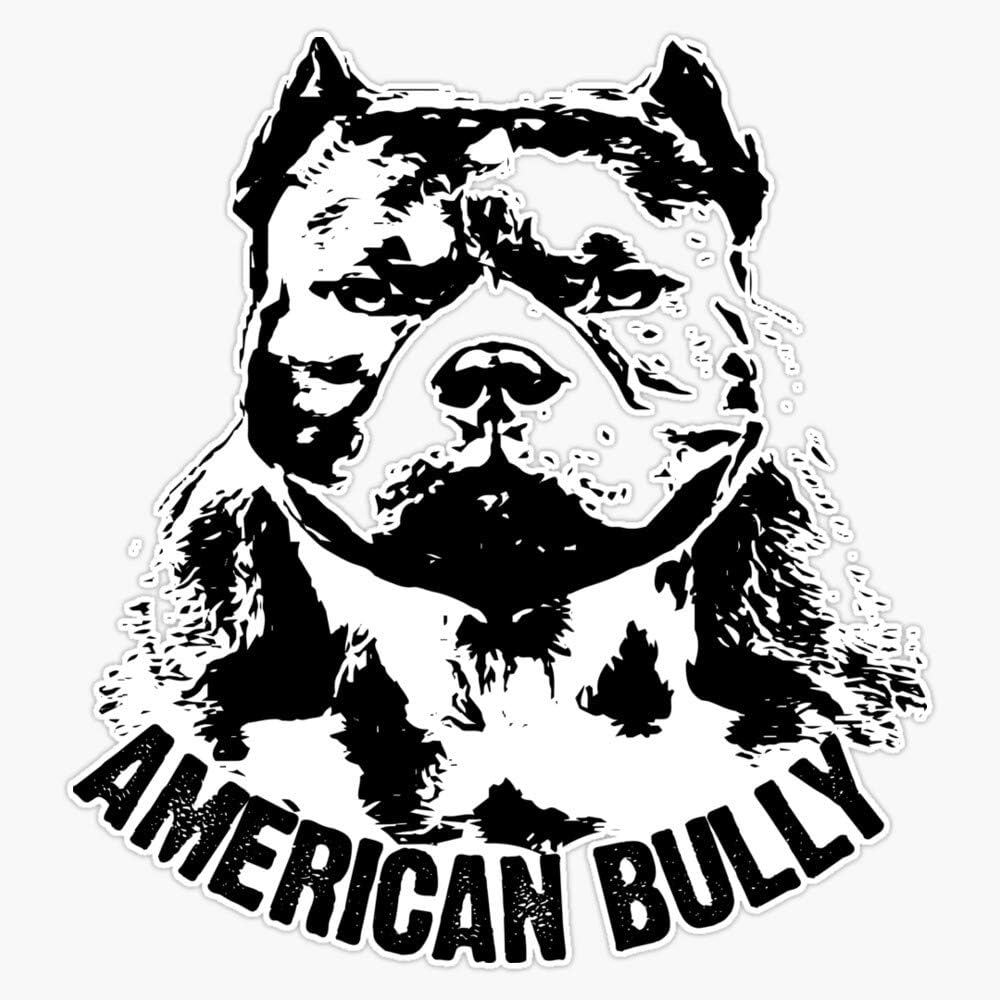 - American Bully Vinyl Waterproof Sticker Decal Car Laptop Wall Window Bumper Sticker 5"
