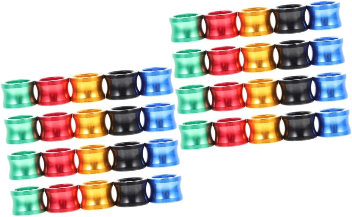 20PCS Colorful Aluminum Bird Leg Rings for Pigeons, Parrots, and Poultry - Durable ID Markers(2 Packs)