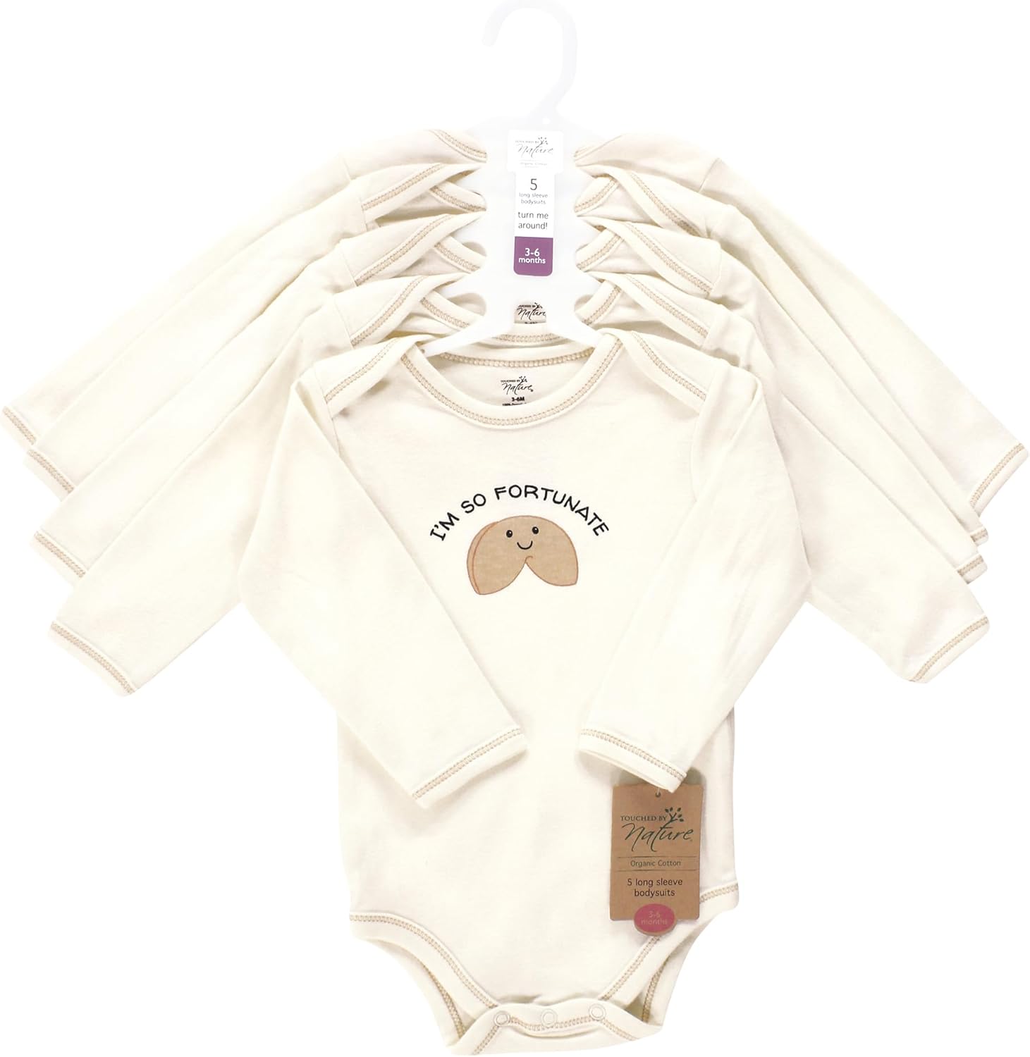 Touched by Nature Unisex Baby Organic Cotton Long-Sleeve Bodysuits