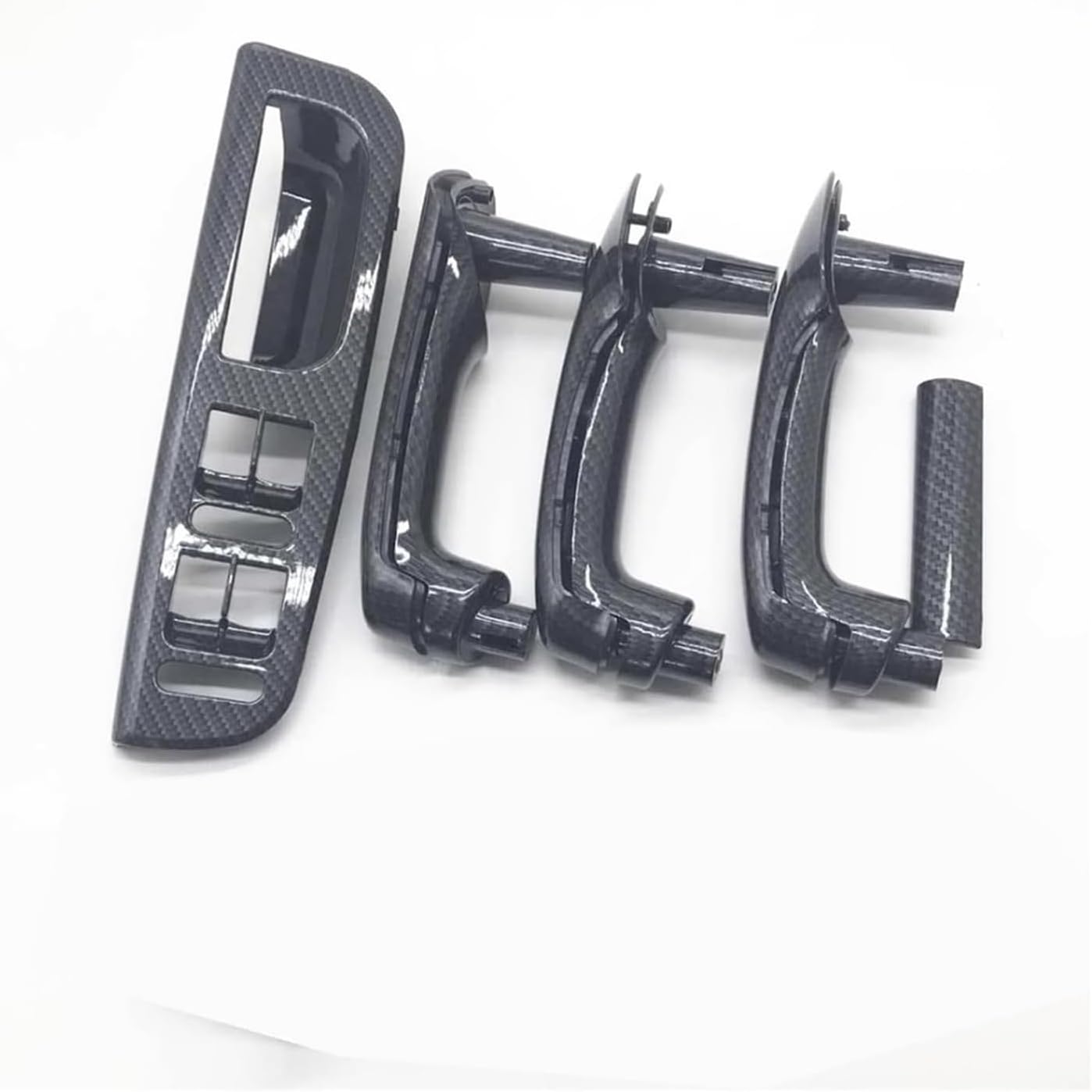Door Handle Covers for VW for Golf 4 MK4 for Bora for 1999-2004 Carbon Fiber Interior Grab Handle Inside Door Armrest