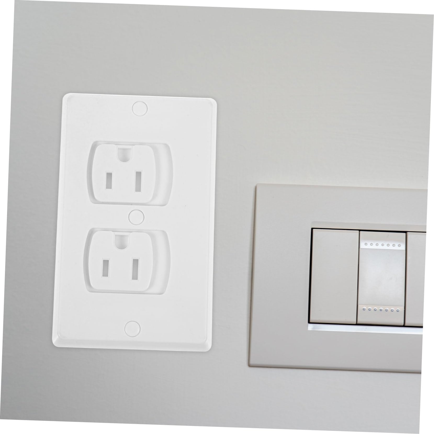 10piezas Cubre Enchufes De Pared Cubiertas Corriente Tapa Enchufe Unidades Abs Seguridad Infantil