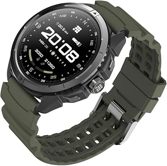 Cubitt Terra Rugged Smartwatch with Dual-Band GPS Military Green