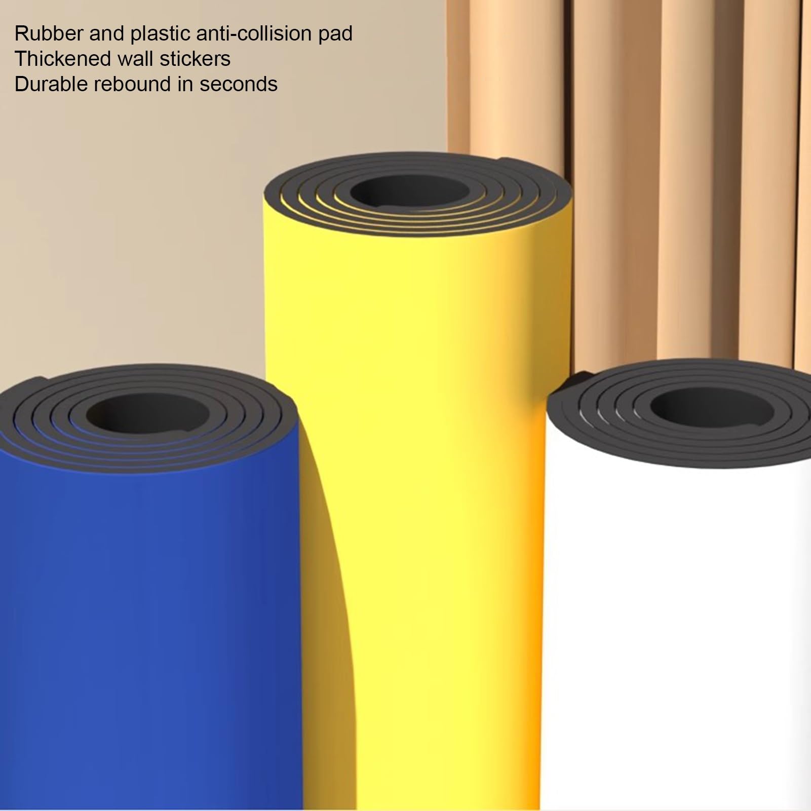 IBOWZ Protector Columnas Garage Protector de Pared de Garaje,Protector de Columna de Pared de Espuma de Goma Autoadhesivo,Talleres antiimpacto Garaje Sala de Fitness Garaje EDG Protector de Pared