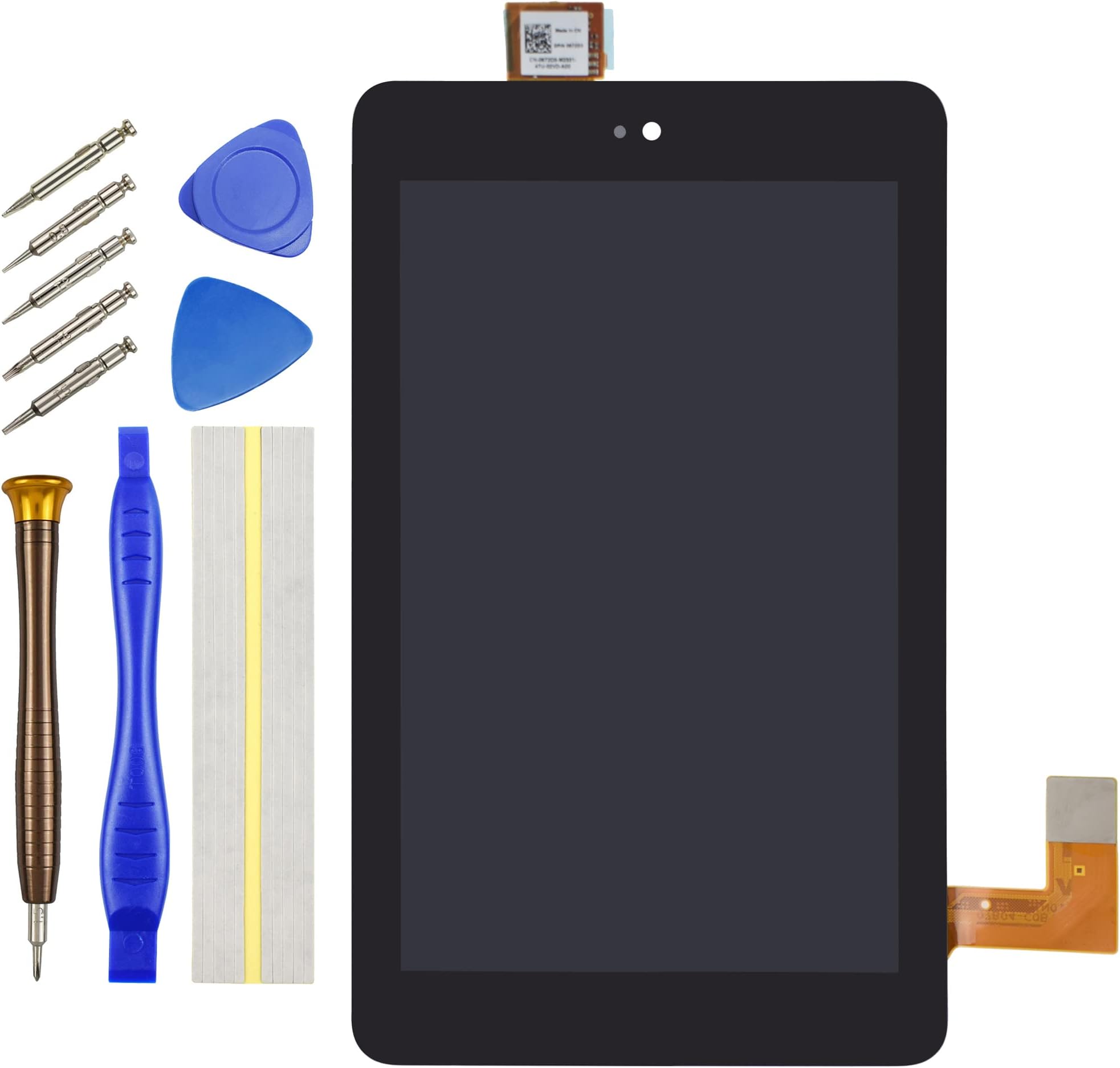 for Dell Venue 7 Screen Replacement for Dell Venue 7 Dell Venue 7 3730 LCD Display Touch Digitizer Assembly Repair Parts 7.0" Black