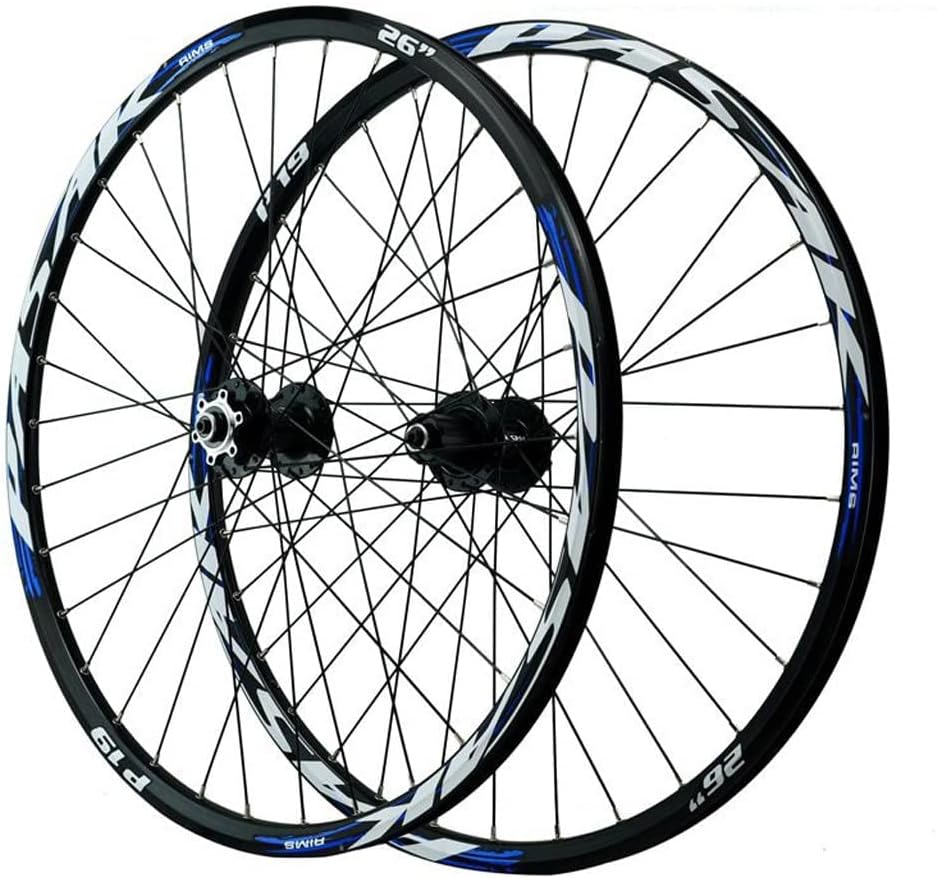 26" 27.5" 29er Aluminum Alloy Bike Wheels, Disc Brake Cycling Rim Sealed Bearing Mountain Wheelette, for 7/8/9/10/11 Speed
