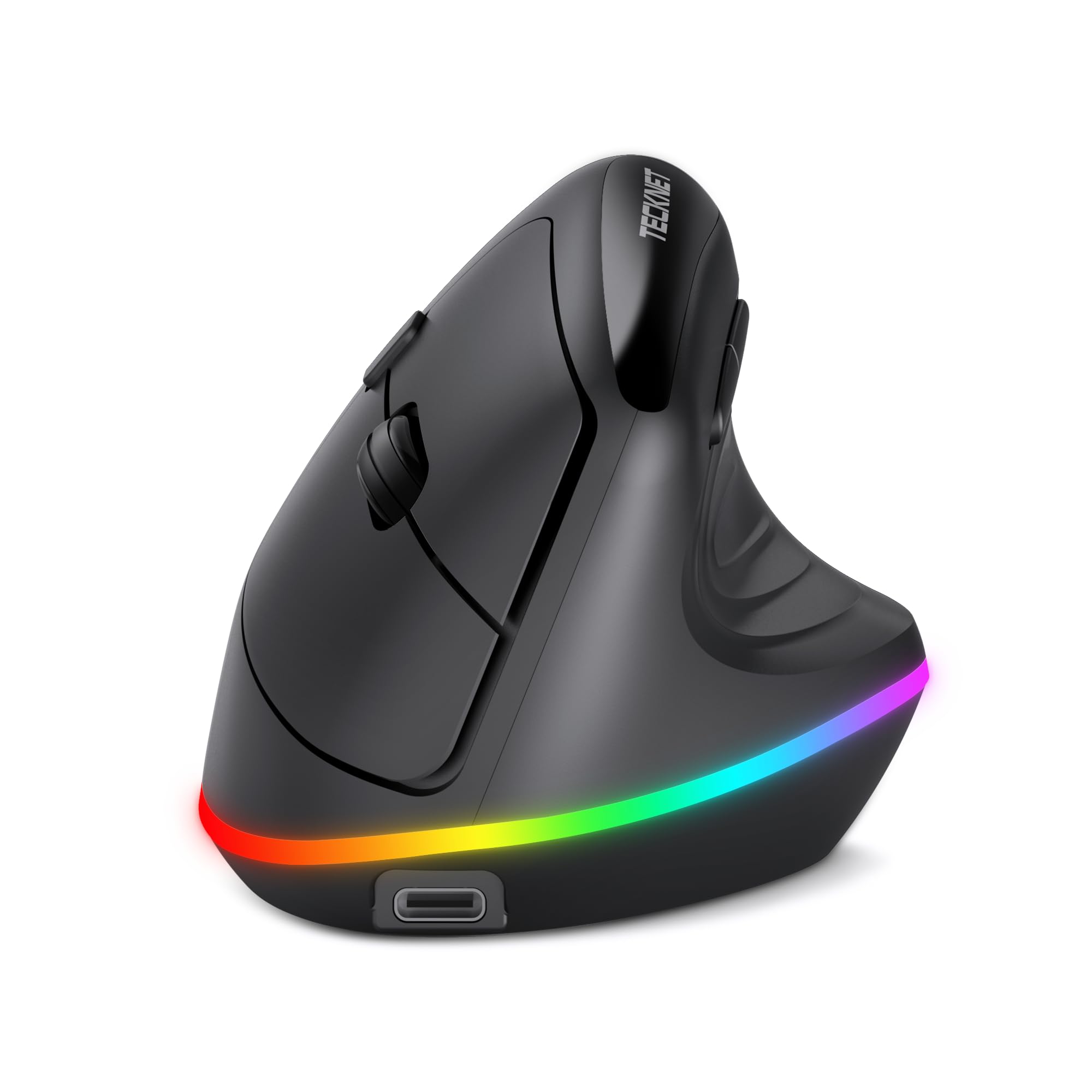 Mouse senza fili Mouse ergonomico batteria USB 1600DPI ottico Mini piccolo per PC Laptop Computer Gaming (Viola
