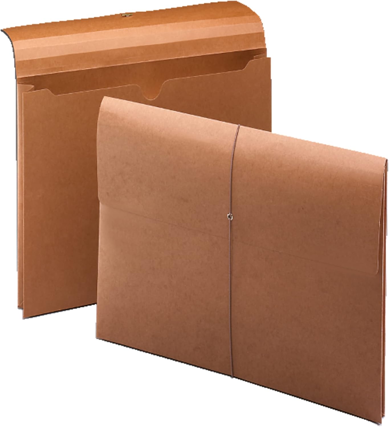 Smead Expanding File Wallet with Flap and Hook and Loop Closure, 2" Expansion, Legal Size, Redrope, 50 per Box (77145)