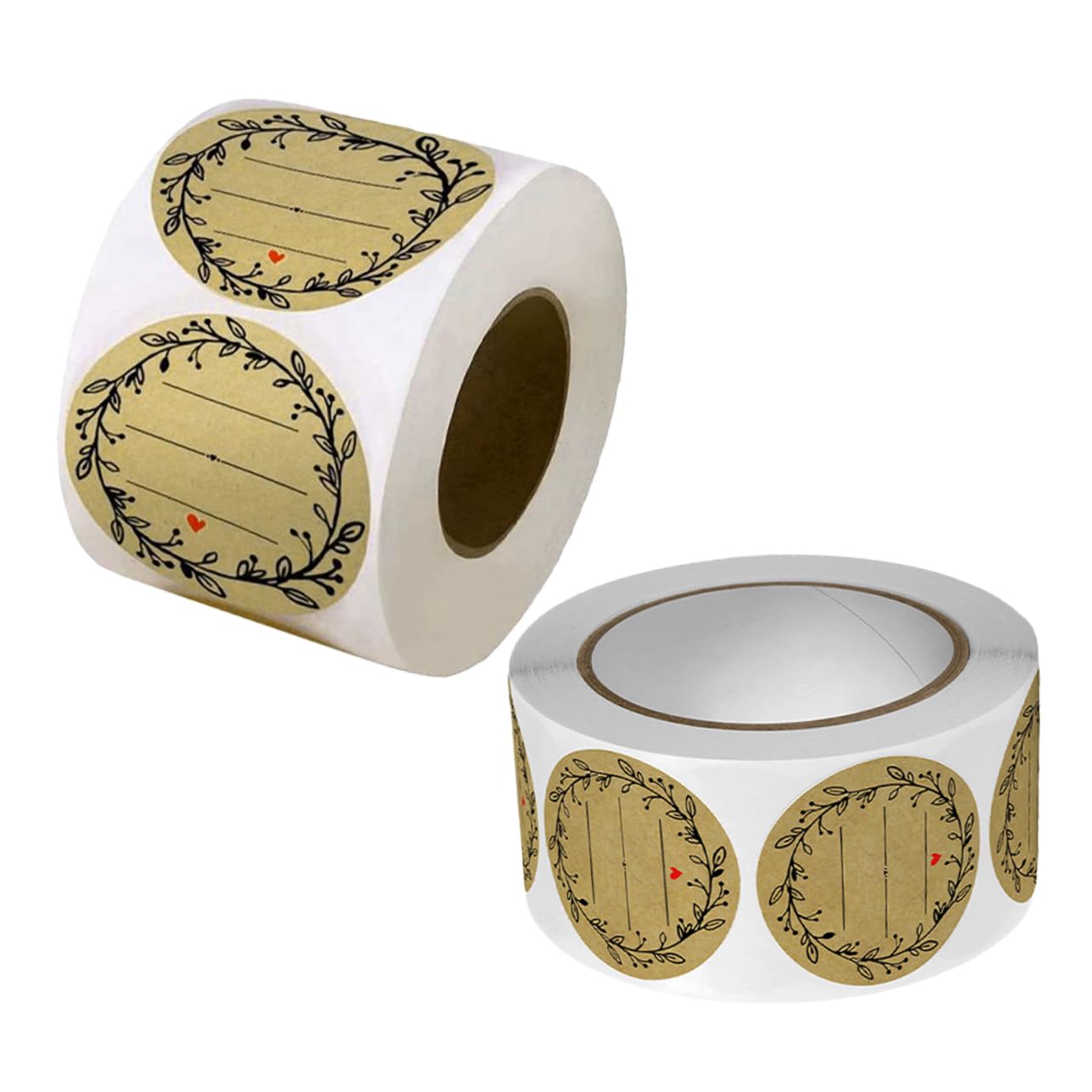 DOITOOL 4 Set Adesivi Sigillanti Rotondi Adesivi Decorativi Per Confezioni Etichette Per Dolci E Regali Facile Applicazione E Rimozione Residui Design Per Barattoli E Sacchetti 2 * 4