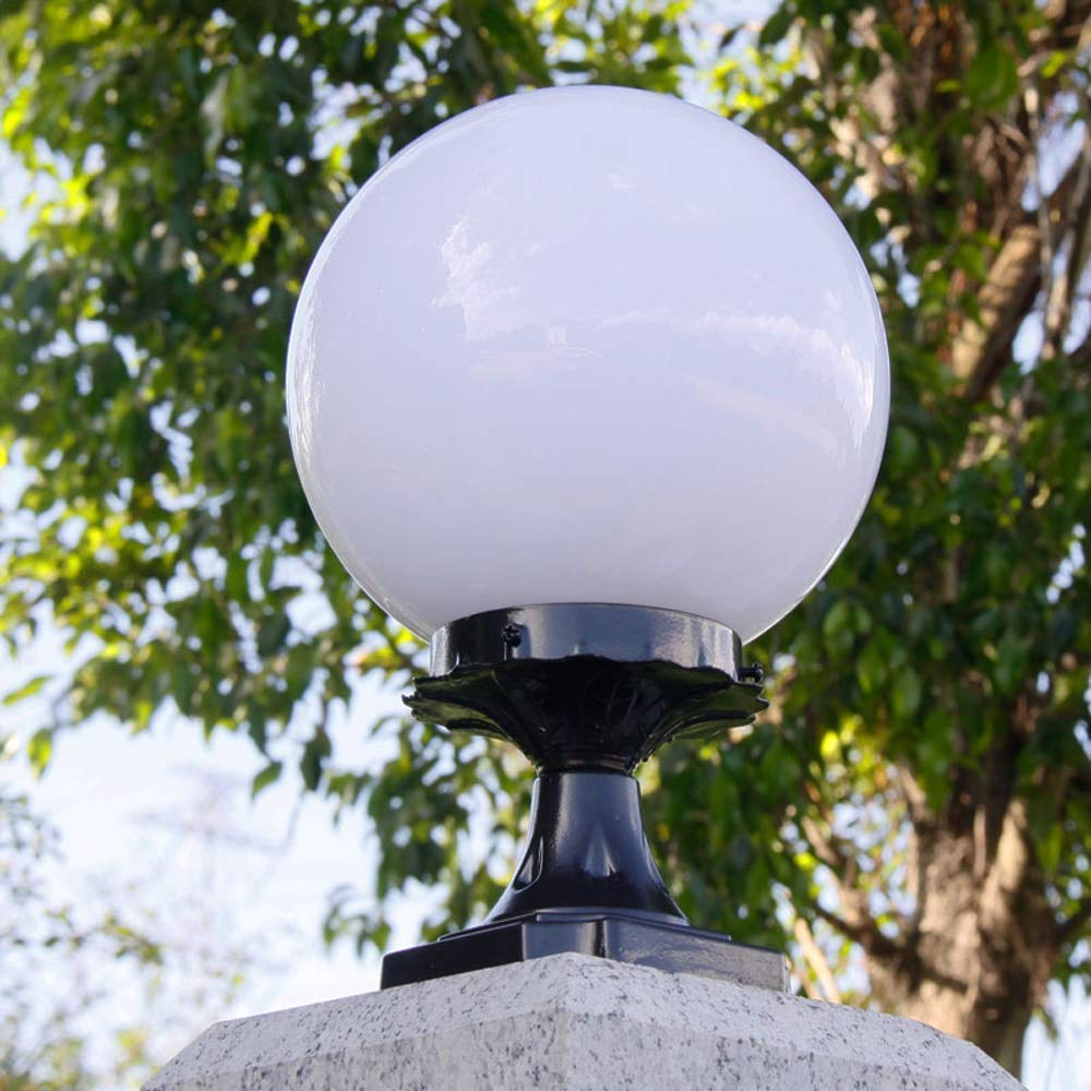 Abat-Jour Boule Acrylique Pour Lampadaire Extérieur - Diamètre 15 Cm, Protection Et Décoration Jardin