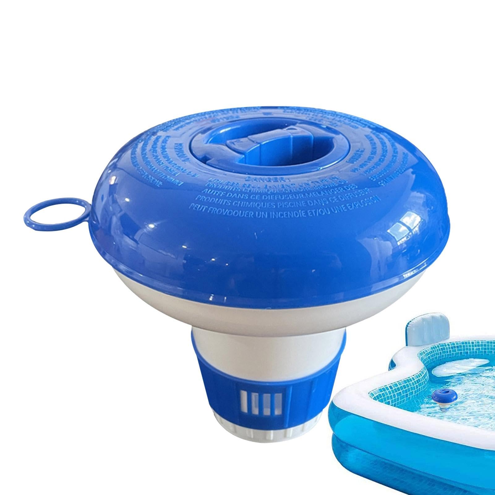 Pool Dosier Float, Pool Chlorine Dispenser, Chlorine Dispenser Float, Chlorine Tablet Dispenser, Pool and Spa Chlorine Tablet Holder, Holder for Chlorine Tablets with Large Capacity