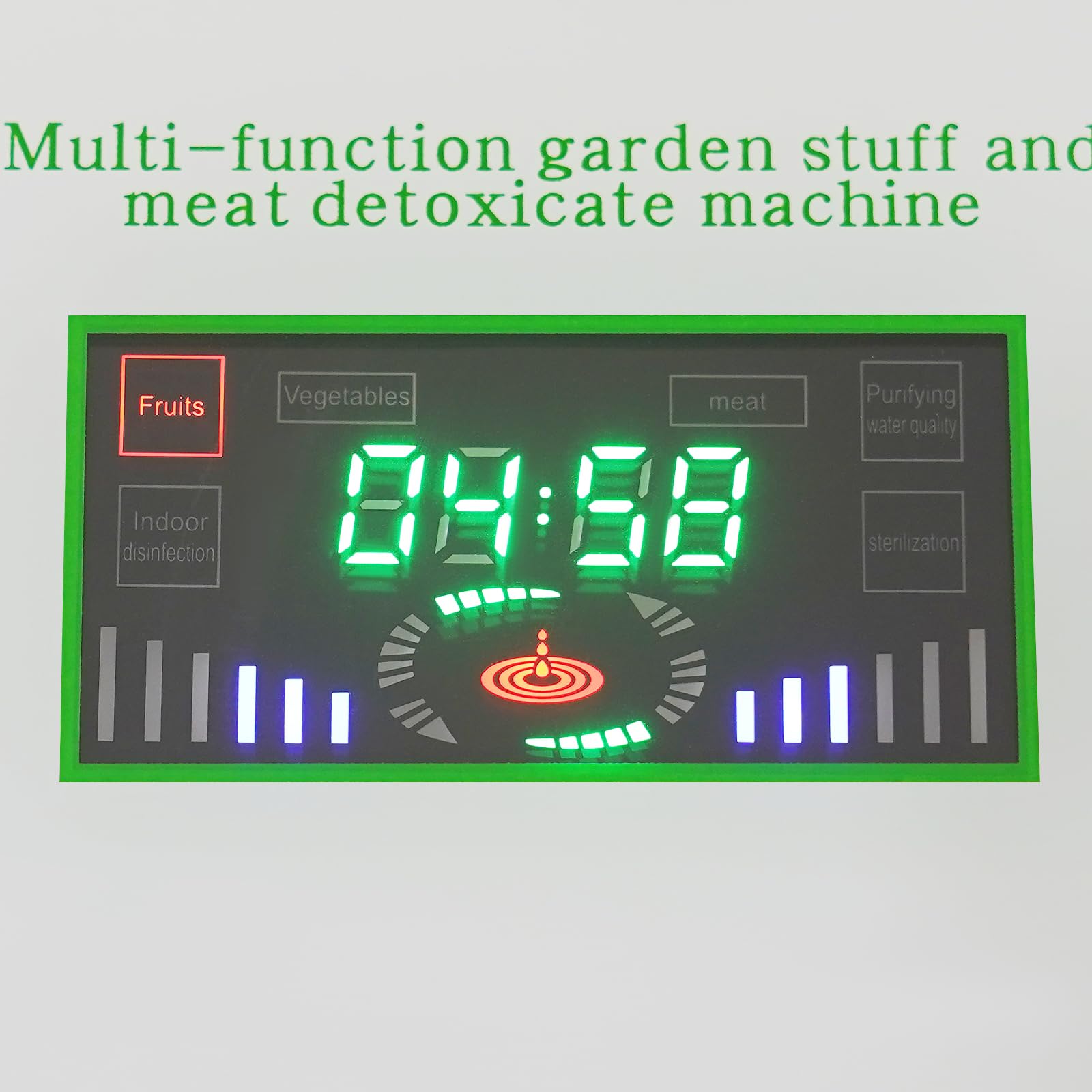 Esterilizador de ozono para verduras, 600 mg/h, generador de ozono, purificador de aire, purificador de aire LED, dispositivo de ozono, frutas, verduras, esterilizador con mangueras y piedras de aire