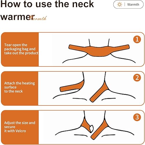 Miniatura 6 de Envolturas térmicas para cuello y brazo, 5 unidades, de larga duración, naturales, seguras e inodoras, de un solo uso, para cuello y brazos,