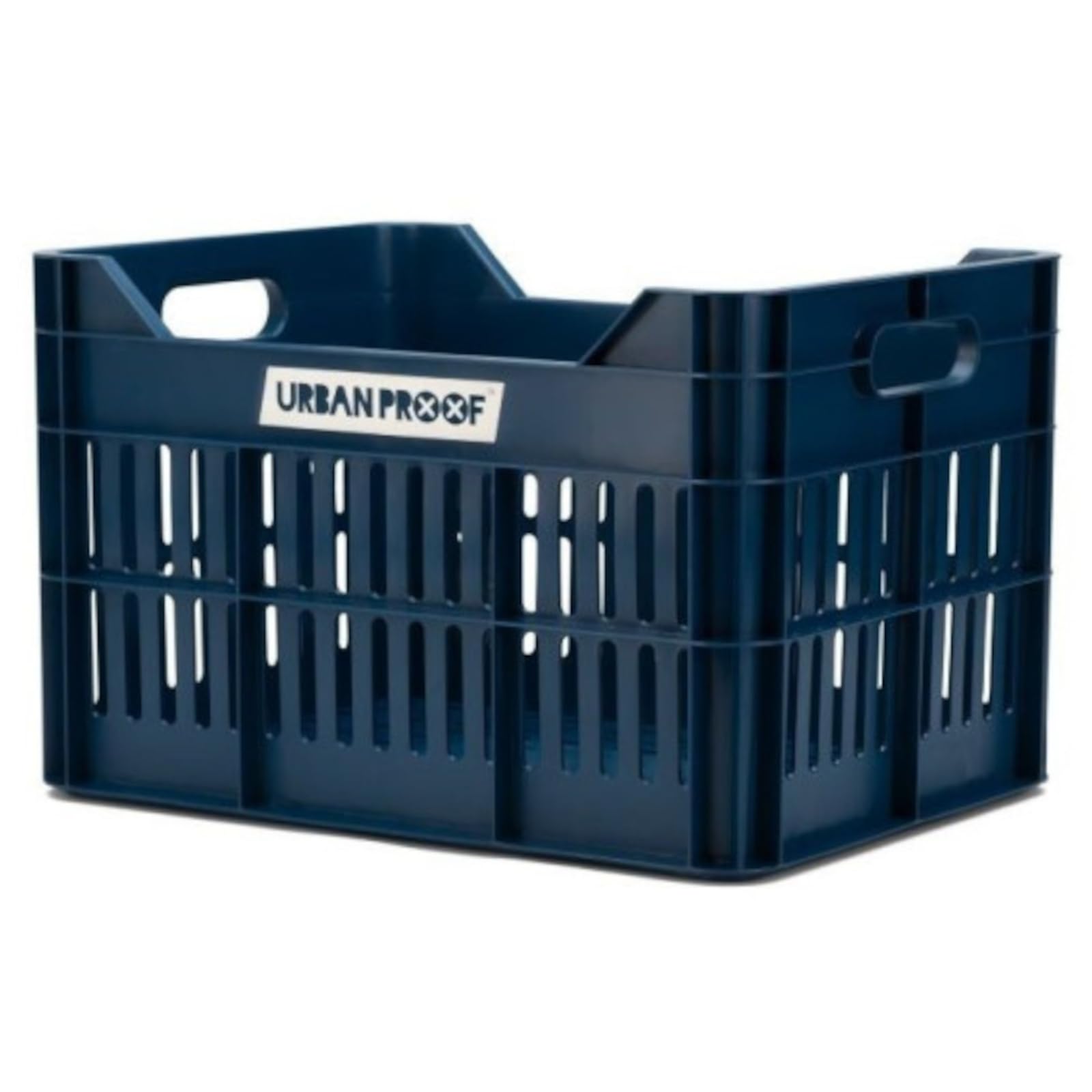 Recycled Bicycle Crate (cestino riciclato) 30L Dark Blue Adulto, Unisex, Nero, Taglia unica