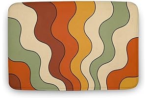 Retro Bath Mat: Step Back into the Groovy 70s with Our Psychedelic Floor Covering