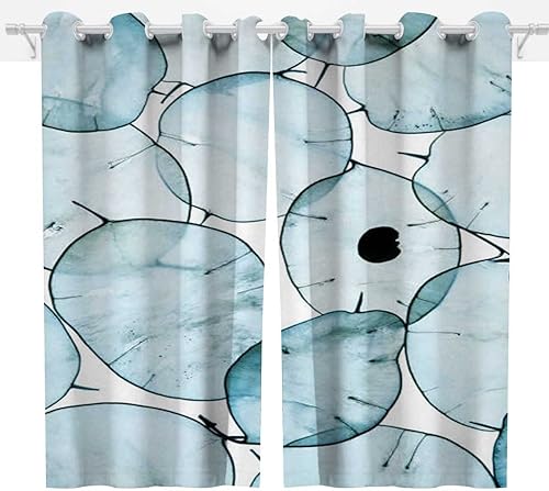 Miniatura 7 de Cortina de panel de puerta con impresiones de fotografía escénicas, 2 paneles de cortinas de comedor de 85 x 108 pulgadas de ancho