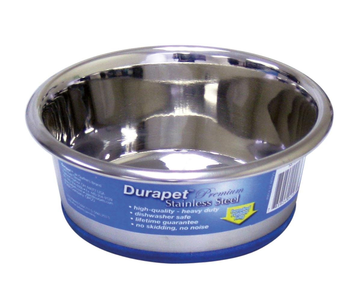 OurPets DuraPet Stainless Steel Dog Bowls; Food & Water Bowls (Up To 1.25 cups Great for Small Breeds)