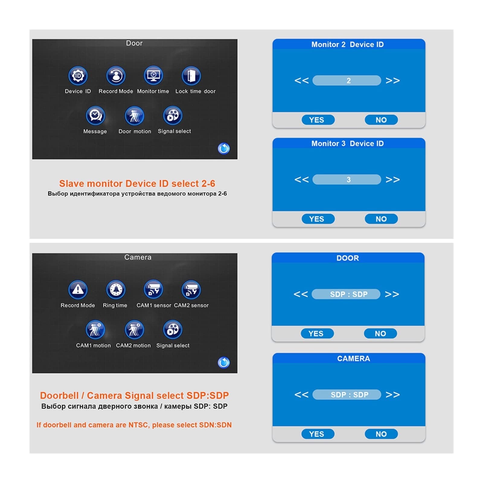 Telecamera campanello wireless, Monitor Video Citofono cablato Il Touch Screen Da 10 Pollici Supporta la registrazione di Rilevamento Del Movimento Collegamento Della Fotocamera Esterna Campanello A