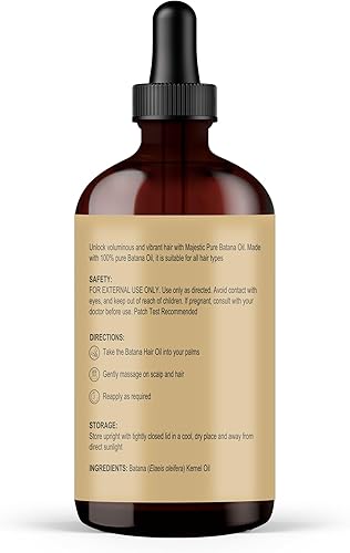 Miniatura 7 de Majestic Pure Batana Oil for Hair & Scalp Nourishment, Strengthening, Nourishing, Voluminizing - Non GMO Verified, 4 Fl Oz