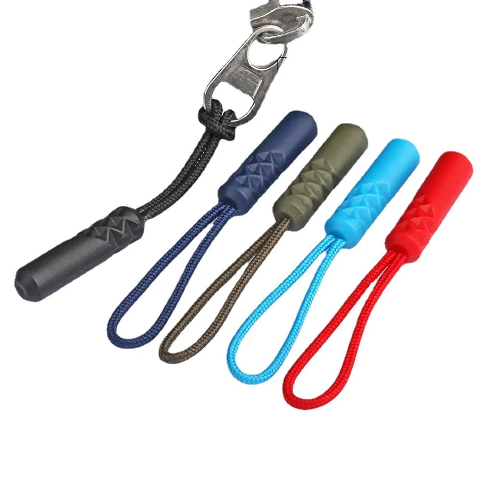Zips for Sewing 10pcs/lot Zippers Slider Puller End Fit Rope Tag Zip String Clip Broken Buckle Fixer Suitcase Tent Backpack Zipper Cord ﻿ Sewing Supplies(Grey)