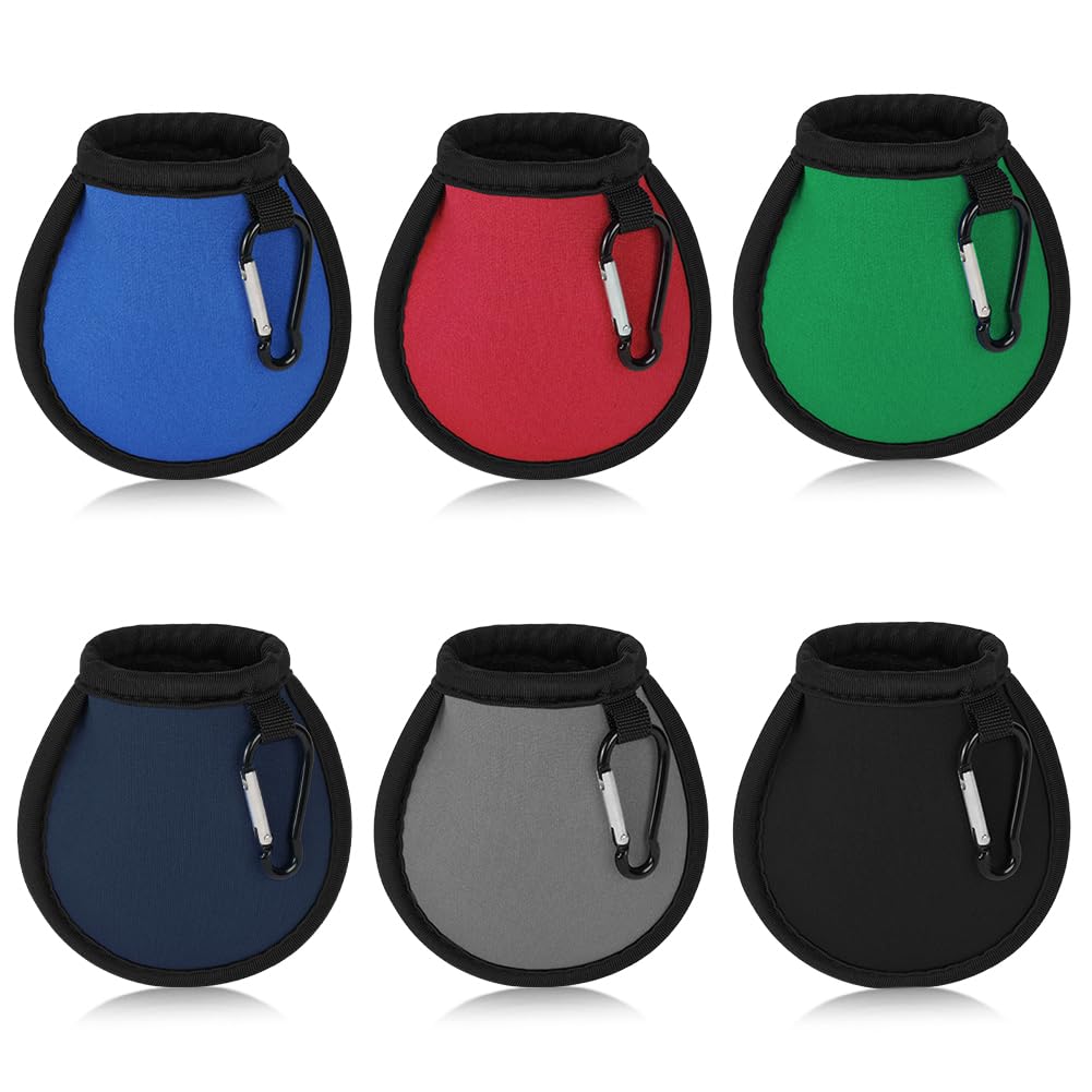 Pochettes de Nettoyage de Balles de Golf, Imperméable à l'eau Sac de Golf avec Double Couche, Mini Sac de Nettoyage Portables pour Balles de Golf avec Mousqueton, Accessoires de Golf