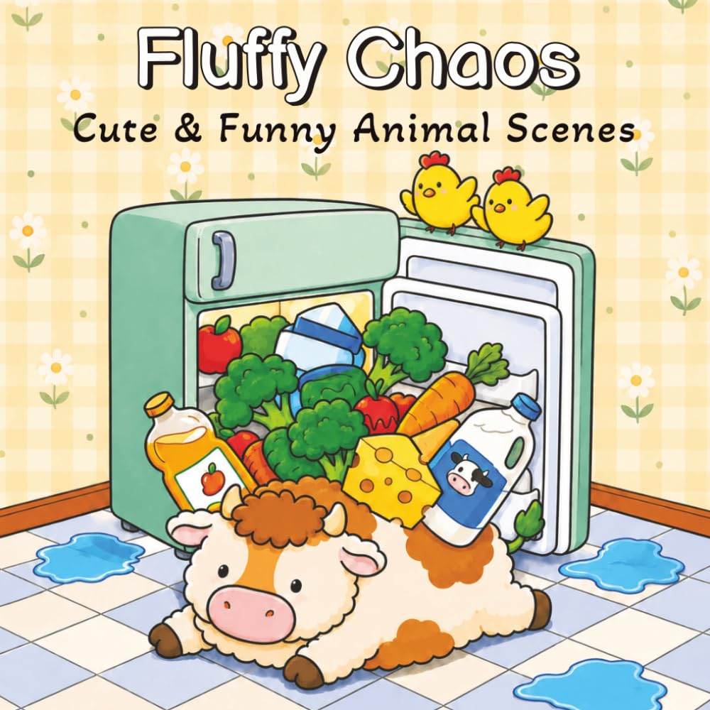 Fluffy Choas: Cute Animal Chaos, Cozy Scenes & Adorable Everyday Adventures for Stress Relief