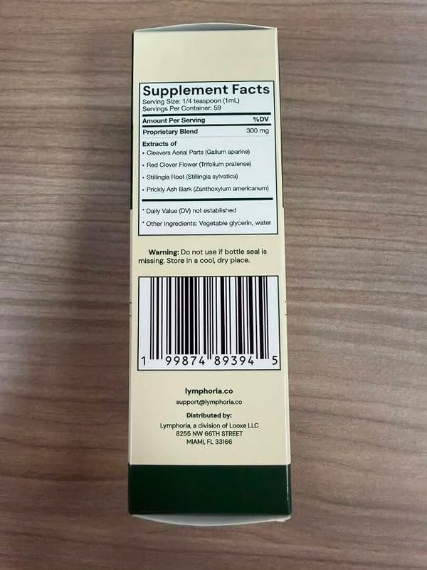 Lymphoria Lymphatic Drainage Drops for Bloat Relief & De-Puff – Cleavers, Red Clover, Stillingia Root & Prickly Ash Bark – Lymph Node Detox Cleanse, Fluid Retention – Alcohol-Free, Vegan, 2 Fl Oz image 6